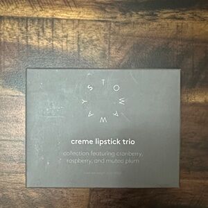 STOWAWAY Creme Lipstick Trio - Cranberry, Raspberry, Muted Plum